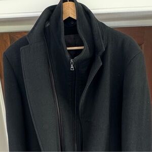 Men's Celio* Black Wool Coat